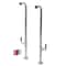 Aqua Vintage AE810S1DKL Freestanding Tub Supply Line, Polished Chrome AE810S1DKL - alternate 1